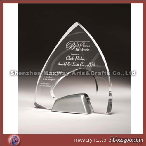 Clear Finely Designed Custom Award